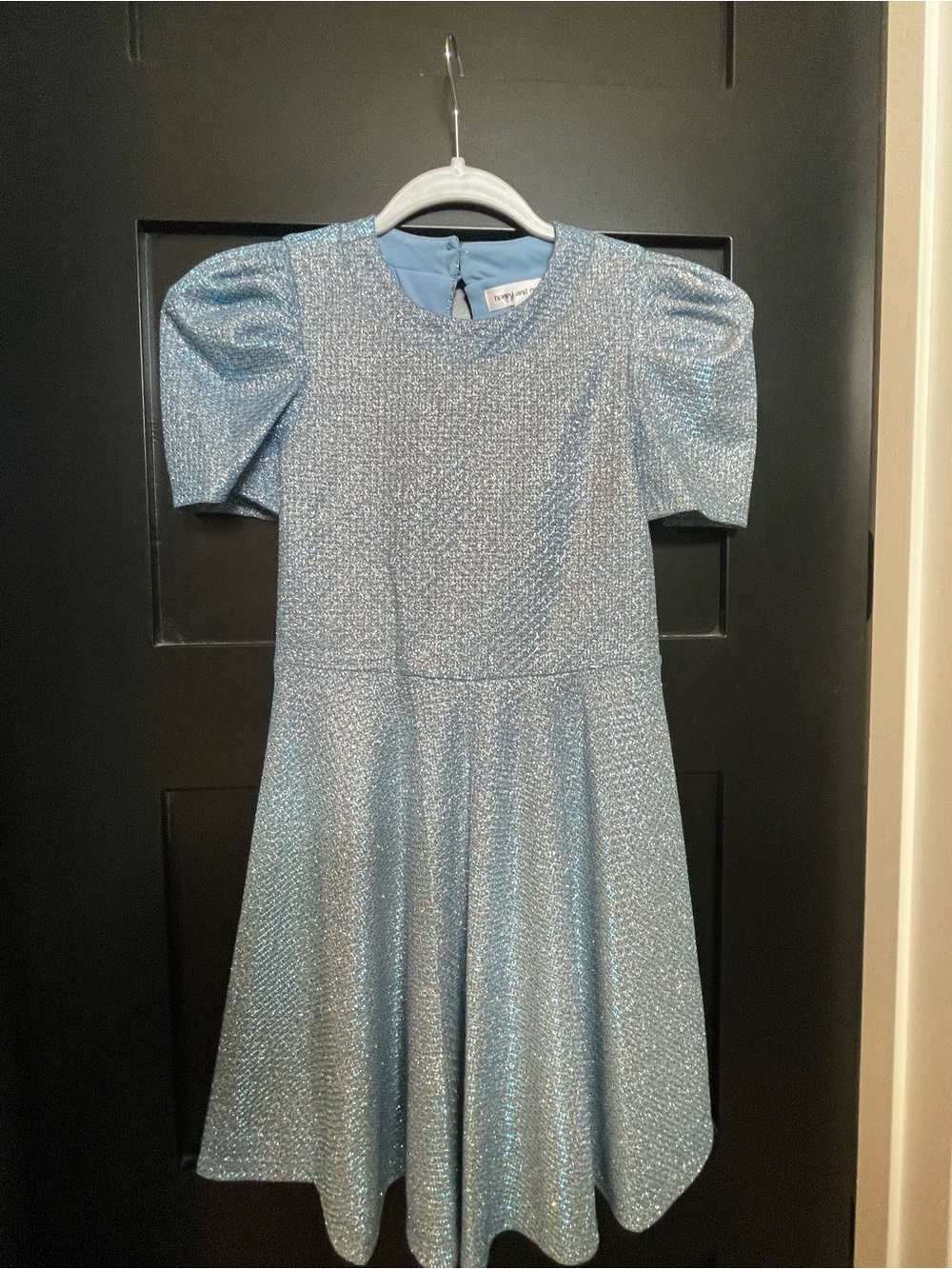 Honey and Rosie Blue Sparkly Party Dress Size 8 Girls
